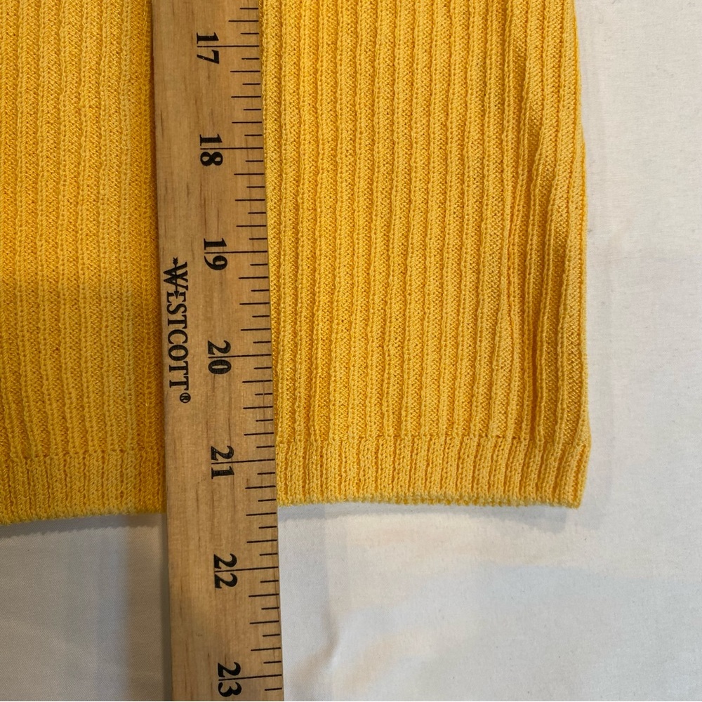 Vintage St. John Yellow Santana Knit Women's Jacket and Tank Top Set, S, Preppy - Picture 10 of 16